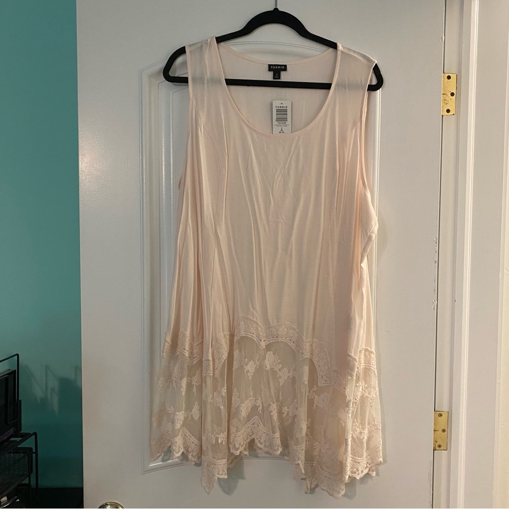 Torrid Blush Lace Tank